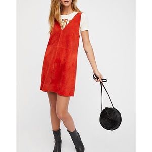 Free People Retro Love Suede Mini Dress